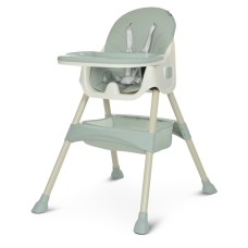 Стульчик для кормления M 4136-2 Olive, cкладной, 5-ти точечный,  экокожа