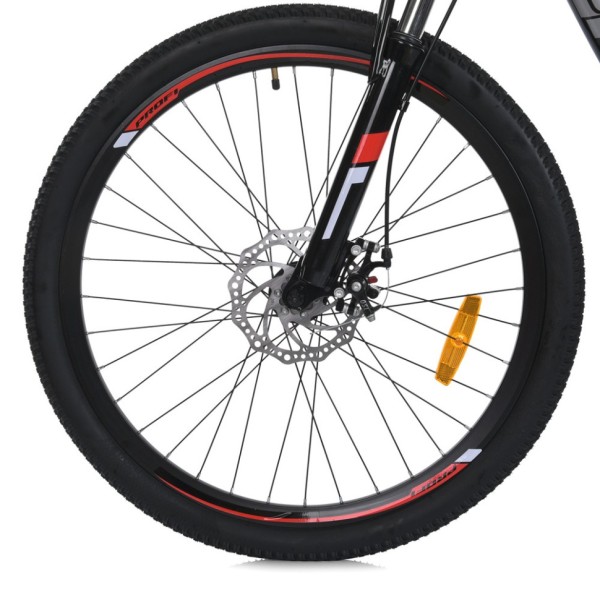 Велосипед MTB2602-2, 26 дюймів, алюмінієва рама 13 Shimano 21SP чорно-червоний
