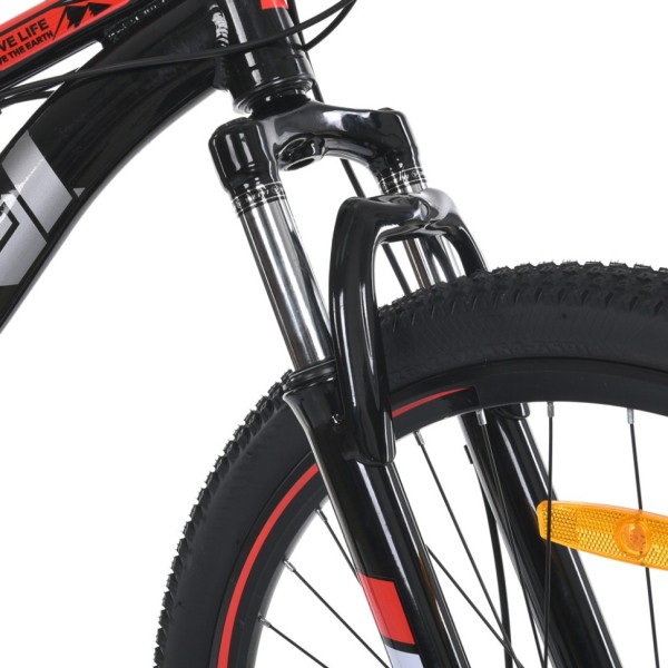 Велосипед MTB2602-2, 26 дюймів, алюмінієва рама 13 Shimano 21SP чорно-червоний