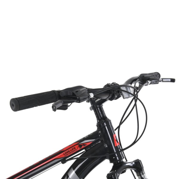 Велосипед MTB2602-2, 26 дюймів, алюмінієва рама 13 Shimano 21SP чорно-червоний