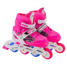Детские ролики RL2406(Pink) светящиеся колеса, розовый, L (39-42)