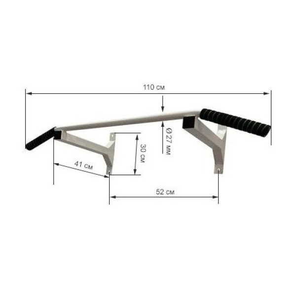Турнік настінний Wide білий NE-TR-15W