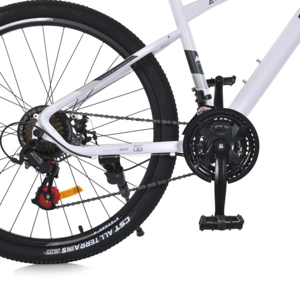 Велосипед SKD75 MTB 2605-2, 26 дюймів, сталева рама 16 Sunrun 24SP білий