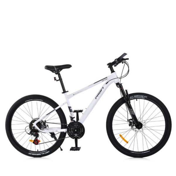 Велосипед SKD75 MTB 2605-2, 26 дюймів, сталева рама 16 Sunrun 24SP білий