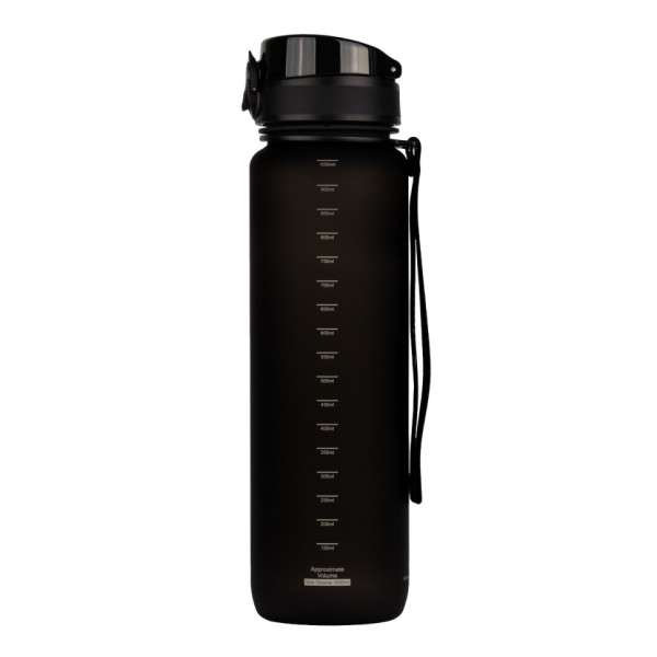Пляшка для води UZSPACE 3038(Black) 1000 мл, чорна