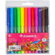 Детские фломастеры "Фломики" CR550-12-2, 12 штук