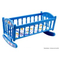 Кроватка для куклы Барби S0013 качалка   S0013(Blue)