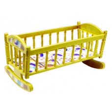 Ліжечко для ляльок Барбі S0013 ліжечко-качалка  S0013(Yellow)