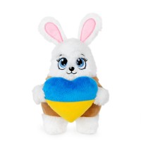 Игрушка плюшевая Зайка "Мурелька" FWPBNMRELKA23WT00, 17 см
