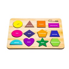 Развивающая деревянная игрушка "Фигуры" Арт-11231, 12 элементов