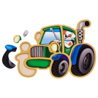 Дерев'яний пазл-вкладиш "Трактор" Ubumblebees (ПСД119) PSD119 пазл-контур
