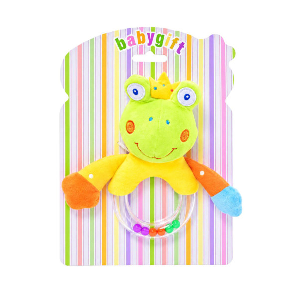 Погремушка мягкая Bambi C20561 Животные Лягушка