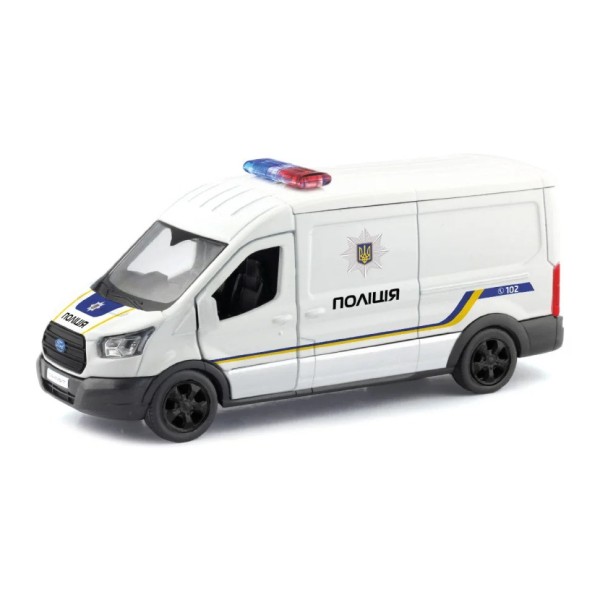 Автомодель "FORD TRANSIT VAN ПОЛІЦІЯ" TechnoDrive 250343U, 1:32