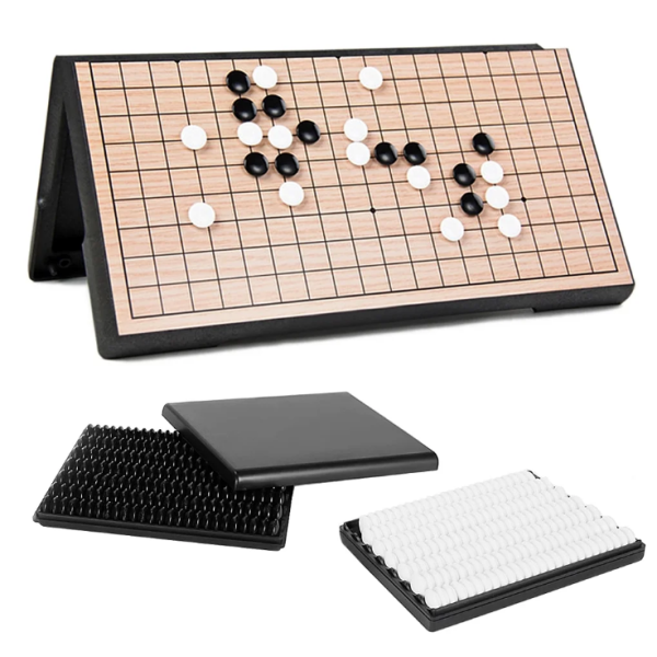 Настільна гра "Go Game" 3215GG 2 кольори фішок, ігрова дошка 32х32 см