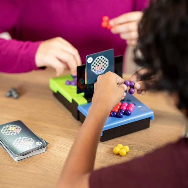 Настольная игра головоломка "IQ game toys" IQ-5 игровое поле, шарики, 40 карточек
