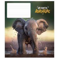 Тетрадь ученическая "Adventure" 012-3291K-2 в клетку, 12 листов