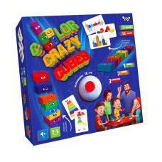 Развивающая настольная игра "Color Crazy Cubes" Danko Toys CCC-02-01U со звоночком