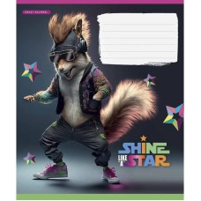 Тетрадь ученическая "Dance star" 018-3276L-4 в линию, 18 листов
