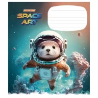 Тетрадь ученическая "Space Art" 012-3406L-5 в линию, 12 листов