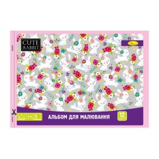 Альбом для рисования АП-0302, 12 листов 120 г/м2 скоба с перфорацией Вид 3