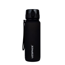 Пляшка для води UZSPACE 3053(Black) 800 мл, чорна