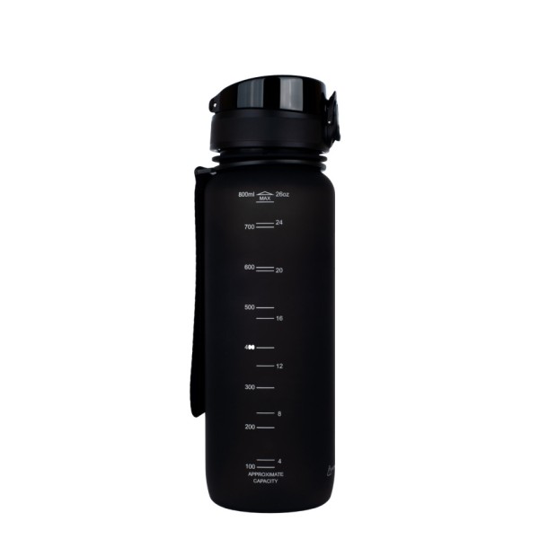 Пляшка для води UZSPACE 3053(Black) 800 мл, чорна