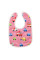 Дитячий слинявчик тканинний MGZ-0600(Pink) на кнопці