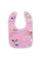Дитячий слинявчик тканинний MGZ-0600(Pink) на кнопці