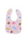 Дитячий слинявчик тканинний MGZ-0600(Pink) на кнопці