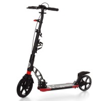 Двухколесный самокат SR 2-014 с ручным тормозом Черный