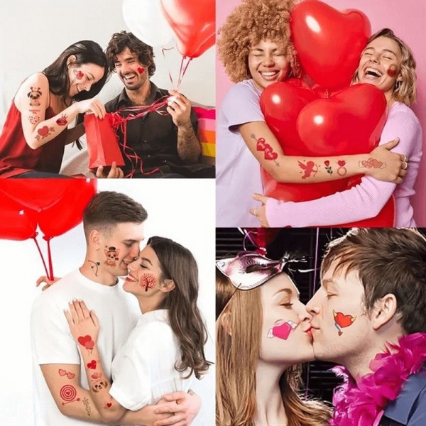 Набор временных тату "Любовь № 1" Love-tattoo-mini-set-1-10, 12 х 7 см 10 шт