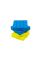 Головоломка Розумний кубик 4х4х4 "Прапор України" SCU444 (Bicolor Smart Cube 4x4x4 "Ukraine")