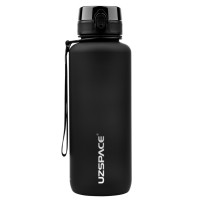 Бутылка для воды UZSPACE 3056(Black) 1500 мл, черная