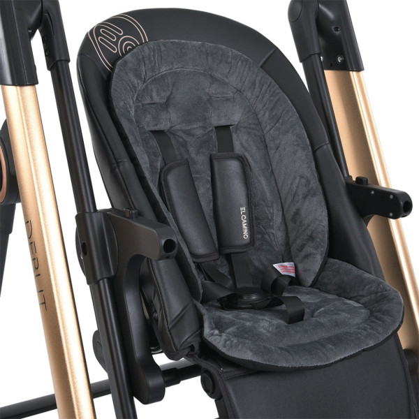 Стульчик-качели для кормления ME 1102 DEBUT Posh Black