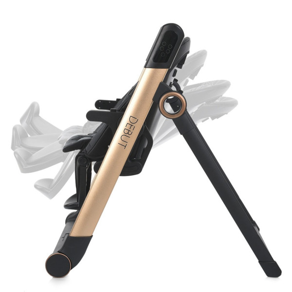 Стульчик-качели для кормления ME 1102 DEBUT Posh Black