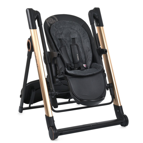 Стульчик-качели для кормления ME 1102 DEBUT Posh Black
