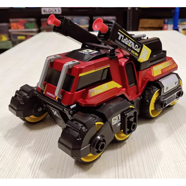 Дитяча машинка "Max catapilt car 3 в 1" MY66-M1223(Red) стріляє патронами на присосках