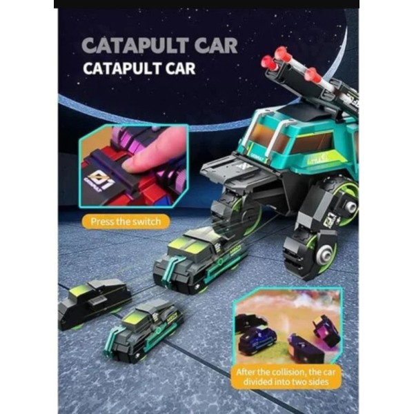 Дитяча машинка "Max catapilt car 3 в 1" MY66-M1223(Red) стріляє патронами на присосках