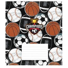 Тетрадь ученическая "Champions" 024-3342K-1 в клетку, 24 листов