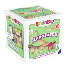 Карточная игра Brainbox "Динозавры" Yago BZZBRDI02UA 55 карточек 1 игральный кубик