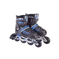 Ролики раздвижные Bambi R2051 размер S (30-33) в сумке Черный