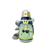 Детский термос-поильник "Динозавр" MGZ-0324(Blue) с индикатором температуры 550 мл