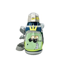 Детский термос-поильник "Динозавр" MGZ-0324(Blue) с индикатором температуры 550 мл