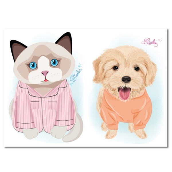 Детская книжка с наклейками студия красоты "Dogs and cats" РМ-76-03