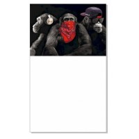 Блокнот з магнітом на холодильник Monkey КТ01032302, 30 аркушів