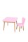 Детский стол 04-025R-DESK, со стульчиком, розовый