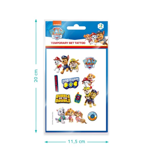 Набор детских временных татуировок "Paw Patrol Команда" 200435, 4 листа