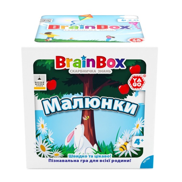 Карточная игра Brainbox "Рисунки" Yago BZZBRPI01UA 55 карточек 1 игральный кубик