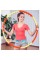 Обруч із масажними магнітними кульками Magnet Massage Hoop NE-F-50