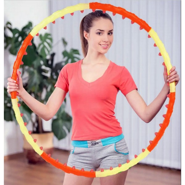 Обруч із масажними магнітними кульками Magnet Massage Hoop NE-F-50